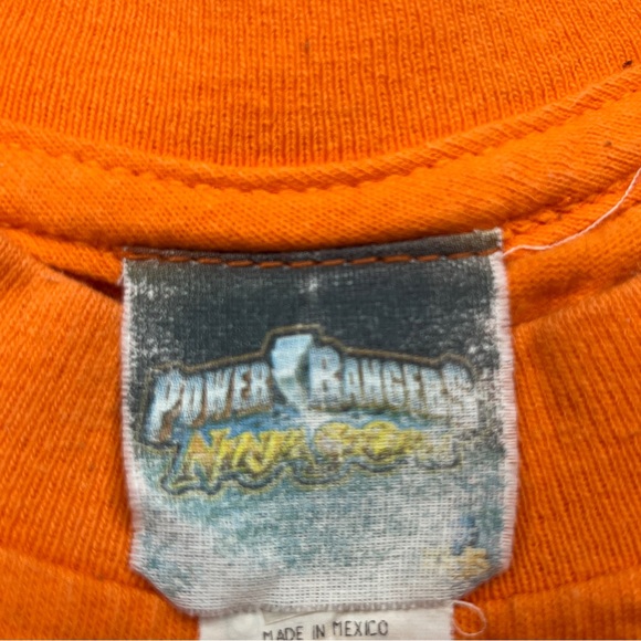 Vintage Power Rangers Red Wind Ranger Ninja Storm Tee Large 10/12 - Picture 5 of 11